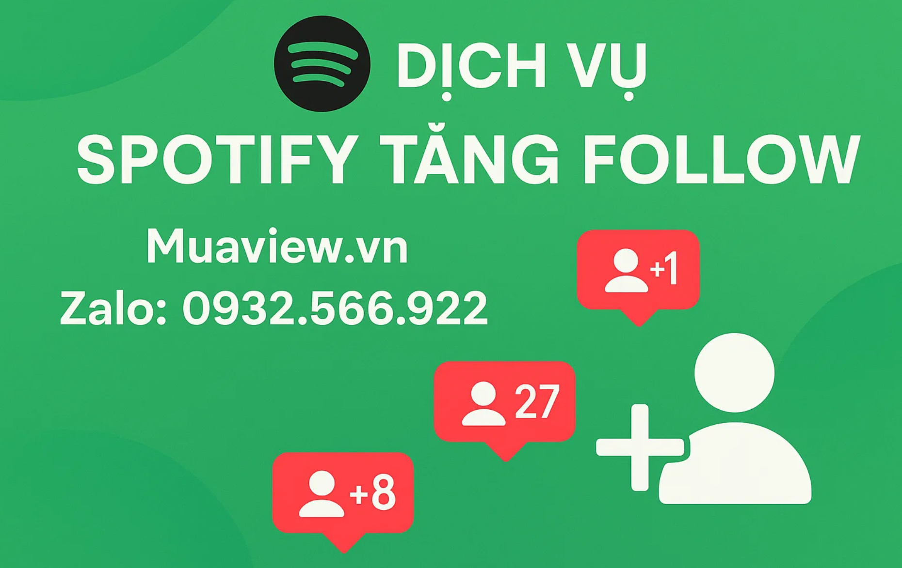 Dịch vụ Tăng Follow (Lượt theo dõi) Spotify - Bệ Phóng Sự Nghiệp Âm Nhạc 2026