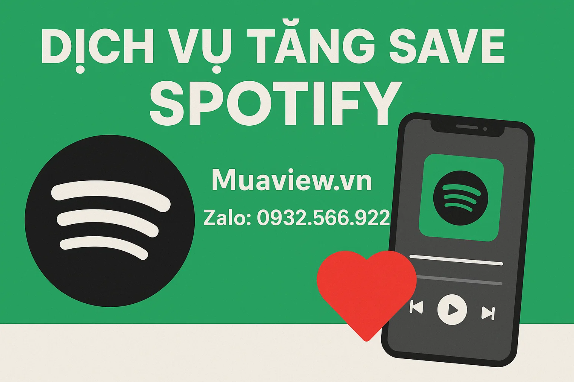 Dịch vụ Tăng Lượt Lưu (Save) Spotify - Chìa Khóa Lọt Playlist Thuật Toán 2026